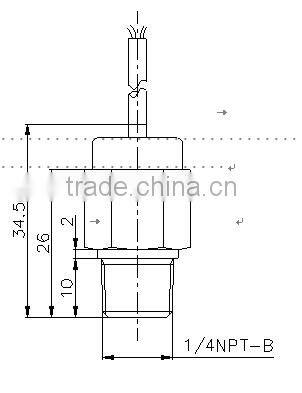 Stainless steel Miniature pressure sensor,liquid pressure sensor ,gas pressure sensor used for liquid pressure,Pneumatic system