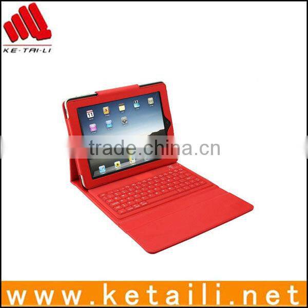 2013 for ipad 2/3/4 leather case with bluetooth keyboard, for ipad case (FDA,BV ISO 9001 report )