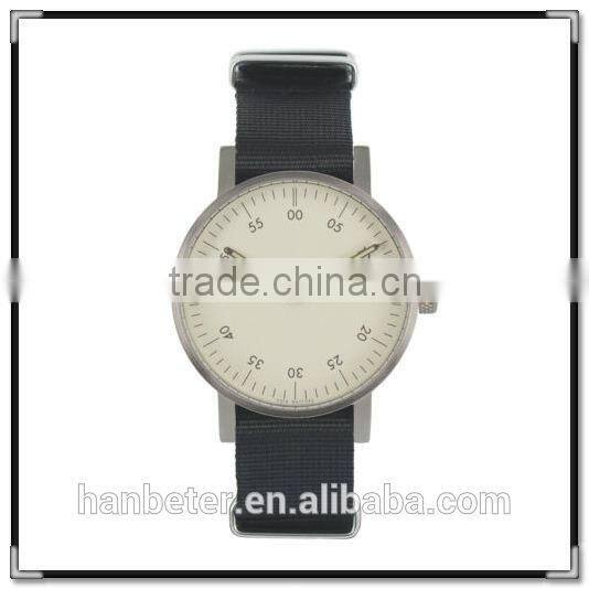 Best price OEM available 5-30atm waterproof custom nylon strap watch 2014
