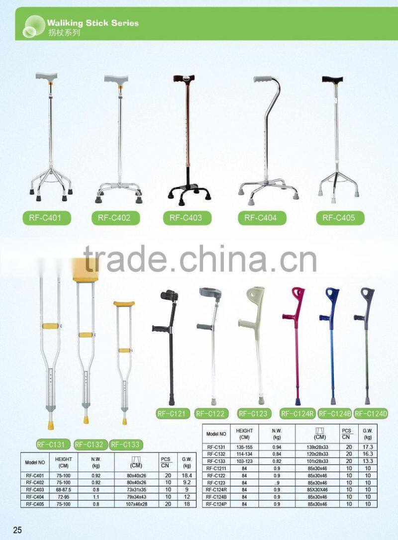 Underarm walking crutches