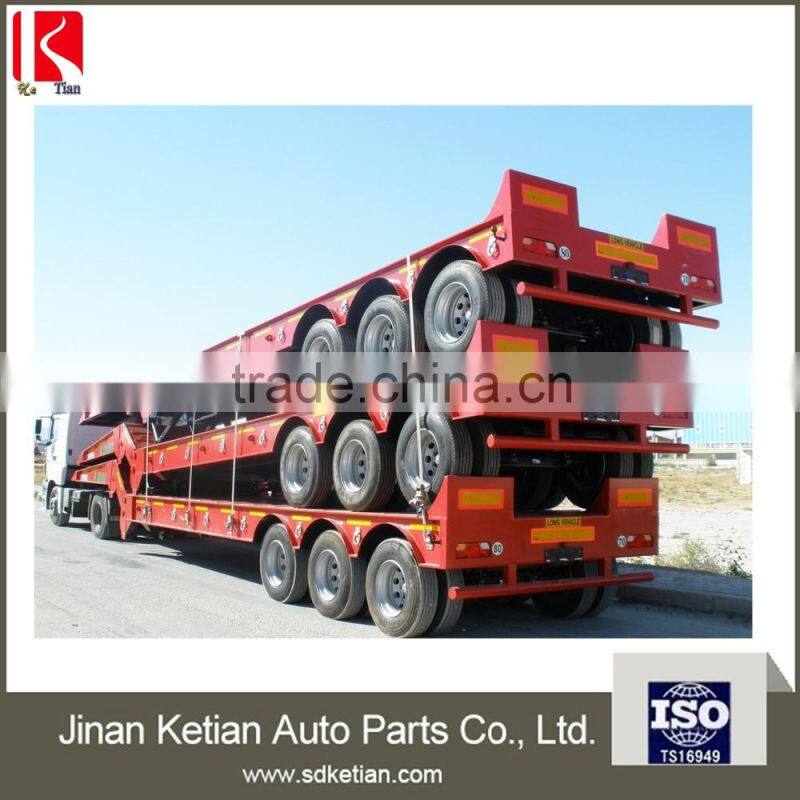 Low Bed Semi Trailers Used For Equipment Transport