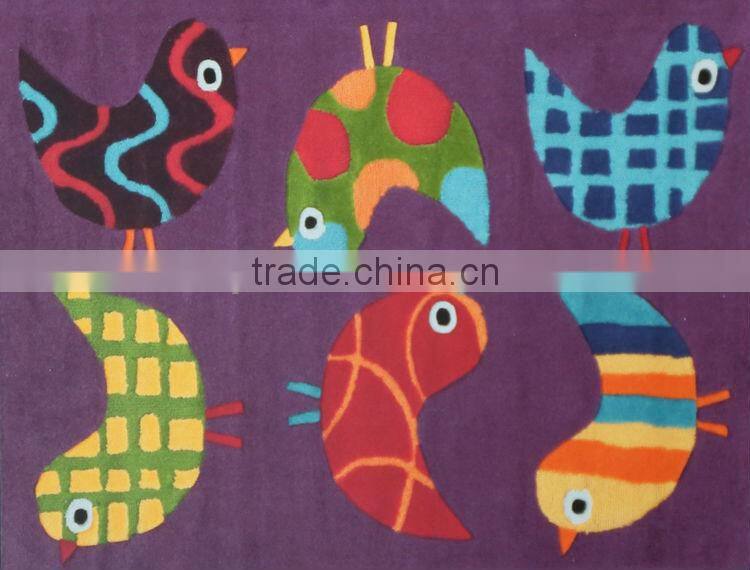 Fashional kids rugs and carpets with cartoon pattern