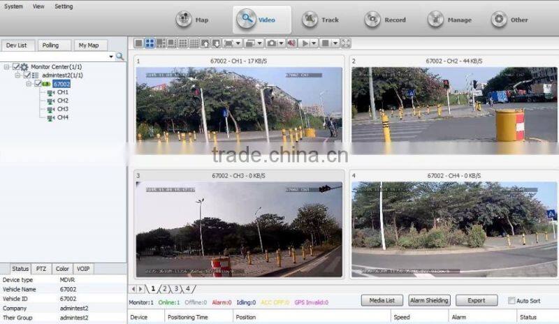 2-ch 720P mobile dvr h.264 gps sd card mobile dvr 3G GPS G-Sensor 128GB Storage