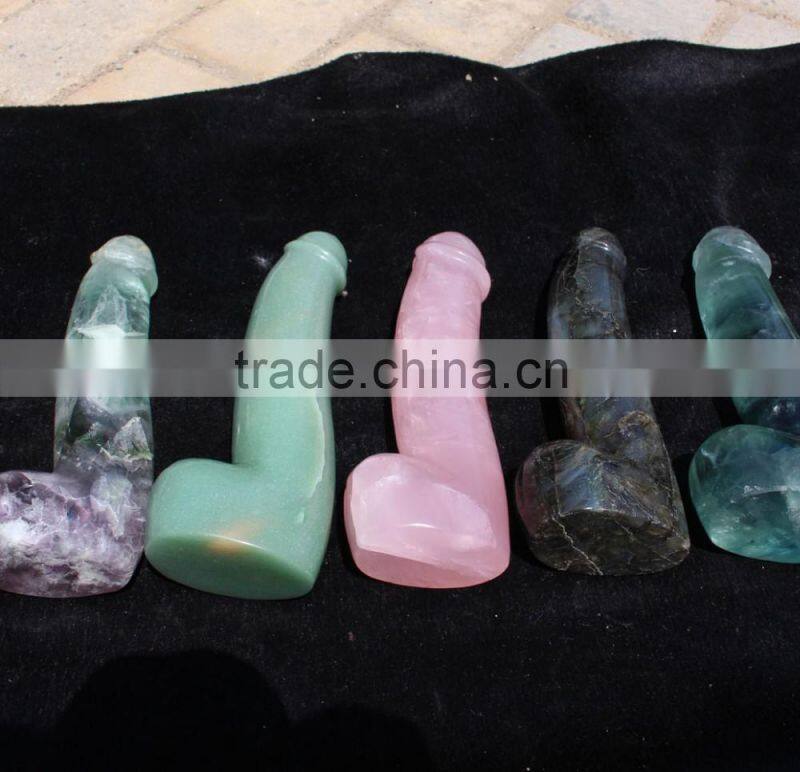 customized many kinds of gemstone crystal sex toys