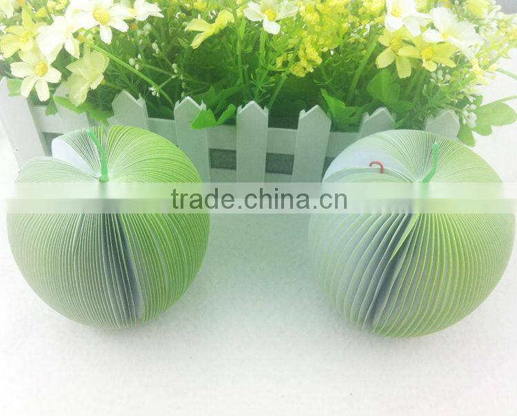 Fruit shaped memo pad for promotion