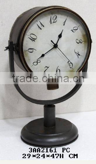 wrought iron desktop clock