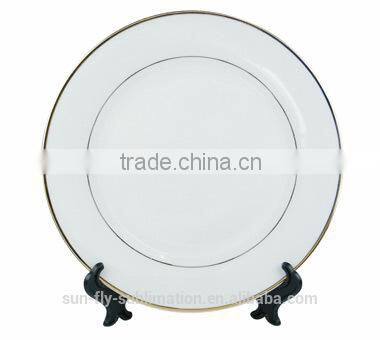 10 Inches Plate with Gold rim/ Beautiful plates/ Nice printable plate/ Plate for sublimation/ Good decorated plate