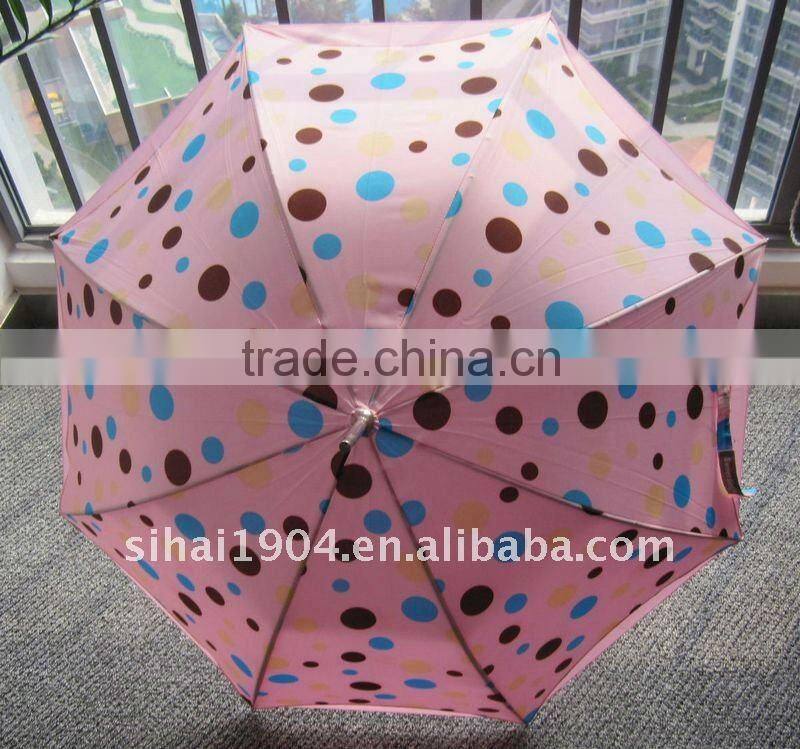 Beautiful full printing double canopy umbrella