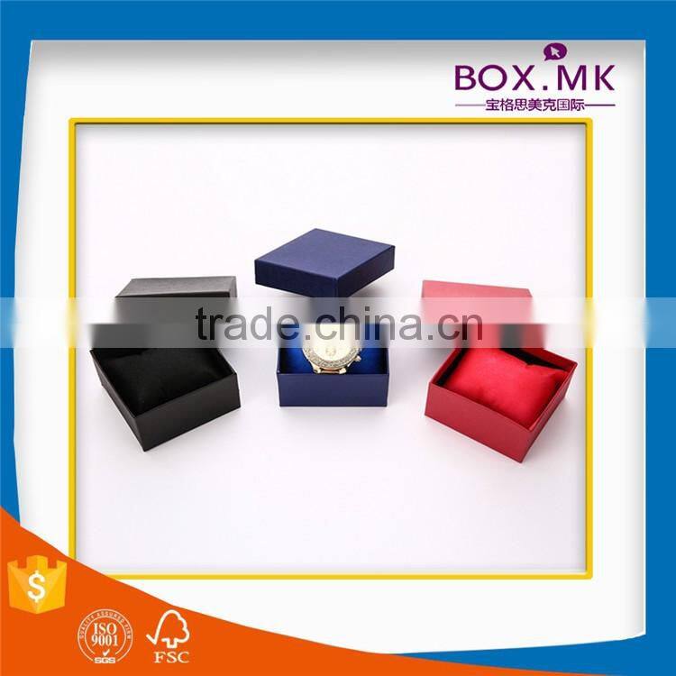 New Style Handmade Promotional Fashion Design Newest Square Paper Flat Watch Box