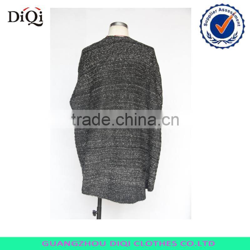 Women heavy knit sweater shawl collar cardigan