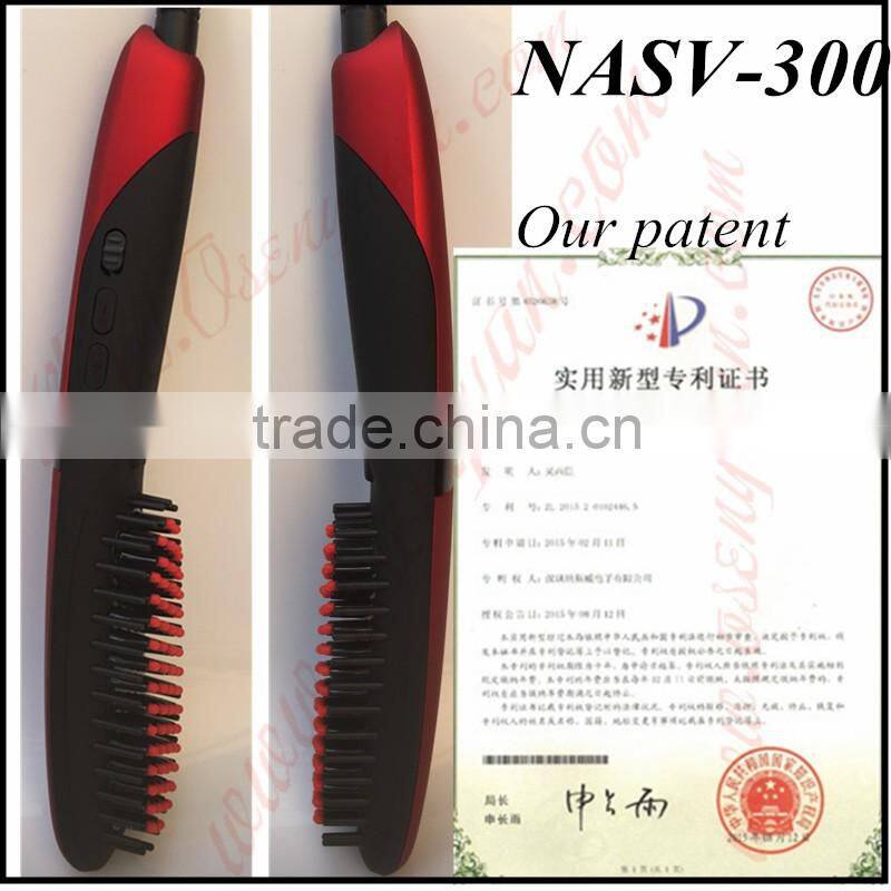 100% original Lcd Hair straightener brush Comb