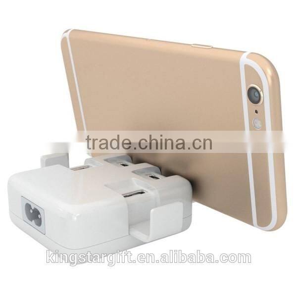 US plug wall travel 4 port usb charger