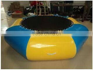 square heavy duty inflatable trampoline on water inflatable games
