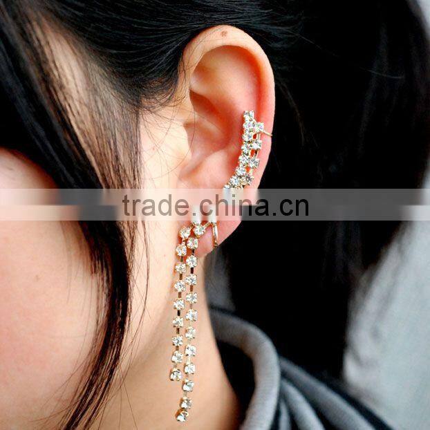 Hot Sales Top Quality Rhinestone Jewellery Earline Earrings