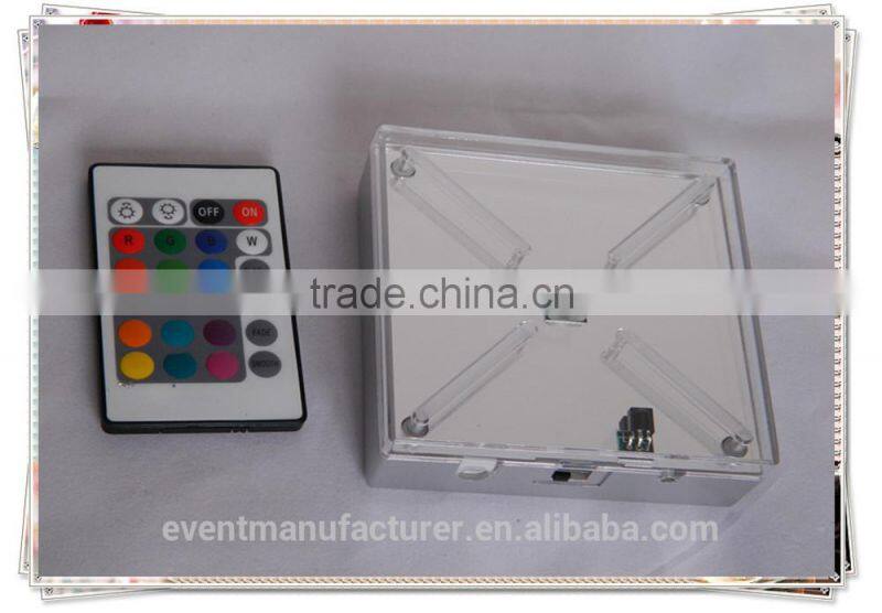 Hot sale RGB centerpieces light party led light base vase for party decoration