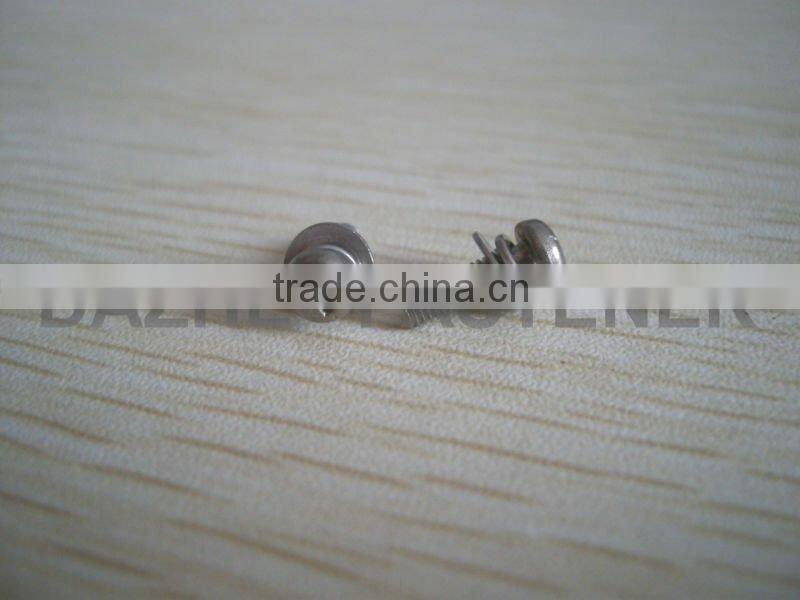 Large quantity of pan head PH machine screw with spring washer and flat washer SS