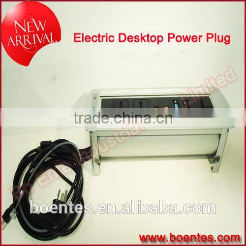 Automatic Rotate Up Desktop Socket with HDMI cables/ Motorized Desktop Outlets