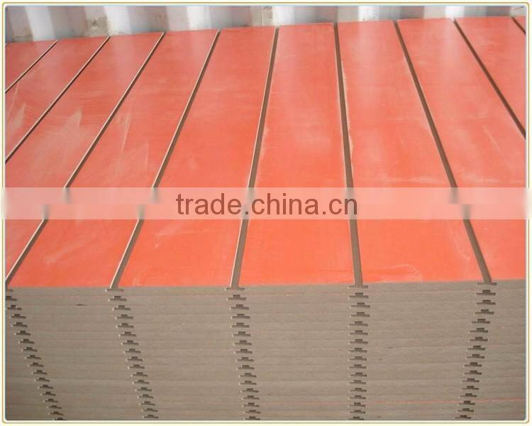 Melamine or PVC slotted MDF board for furniture