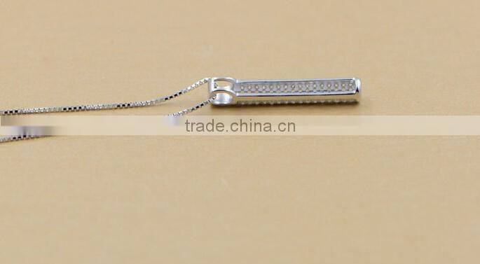 Article S925 pure silver drill collar bone chain female personality type fashion necklace in Europe and America