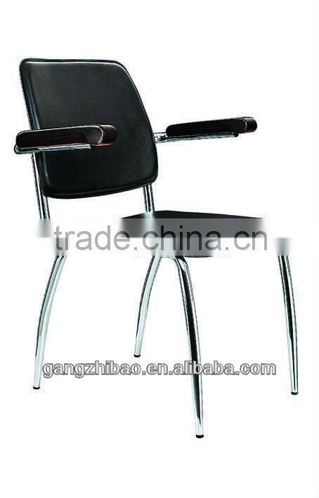 chromed base four legs with pvc cover chair AH-22B