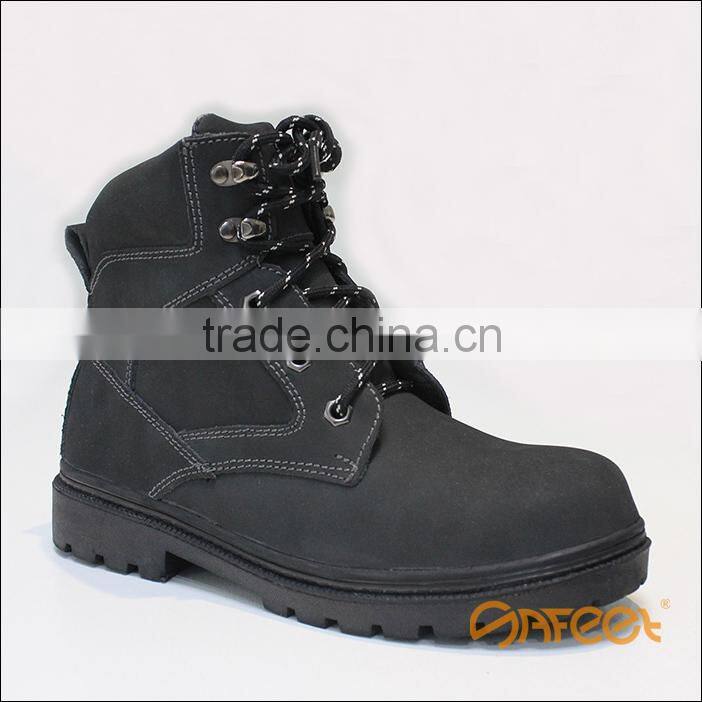 TOP Quality Black Steel Safety Shoes, Engineering Working Safety Shoes SA-2205