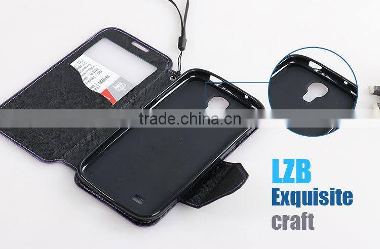 LZB Fashion contrast color series waterproof flip case cover for Alcatel C3
