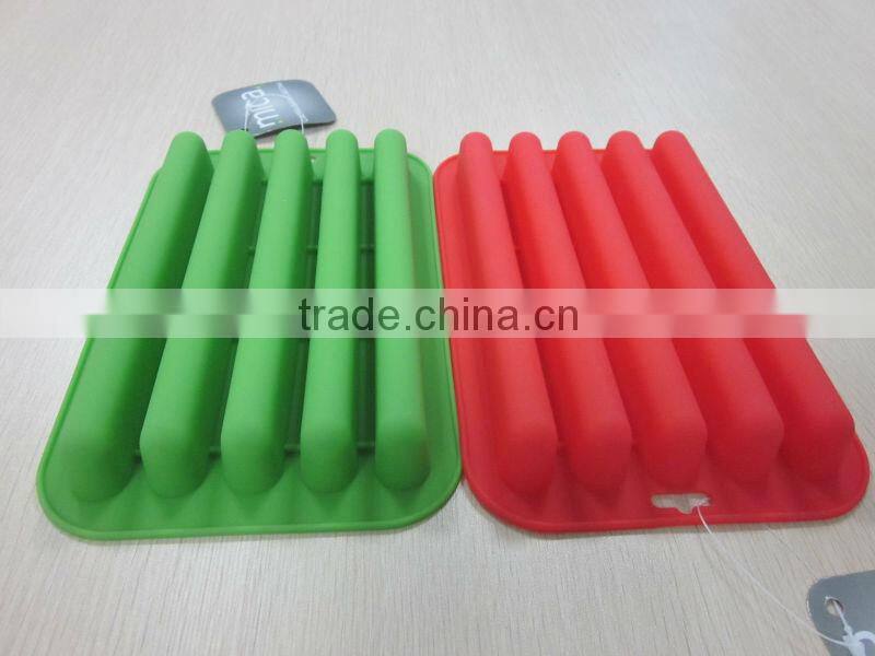 7.4 inch 5 bar silicone chocolate bar mold