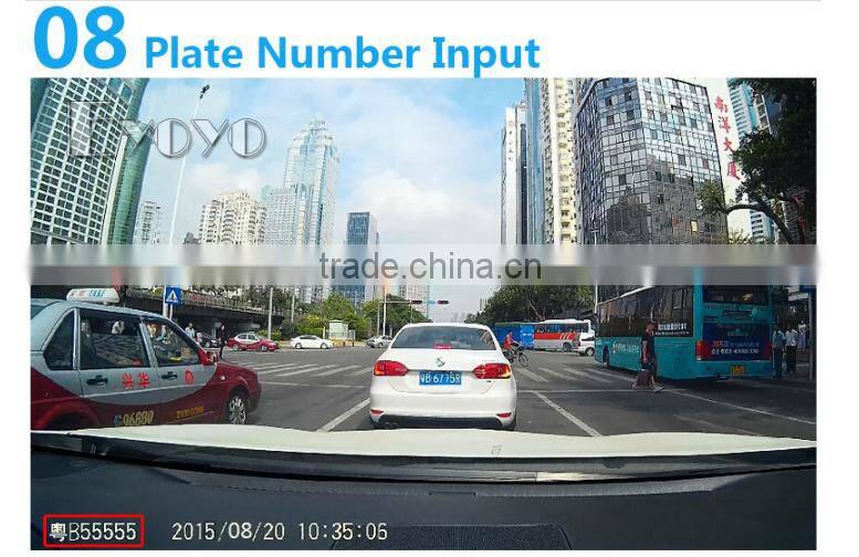 2016 Eyoyo A7810 Top Ambarella A7LA70 HD 1296P Dash Cam LDWS Camera DVR G-sensor china supplier