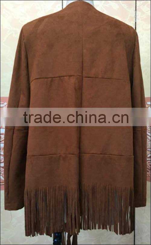 woman fashion Irregular Fringed Cardigan Jacket