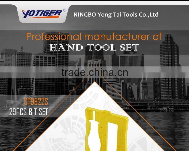 29pcs Hand Tools of Bit Set with Bit Holder
