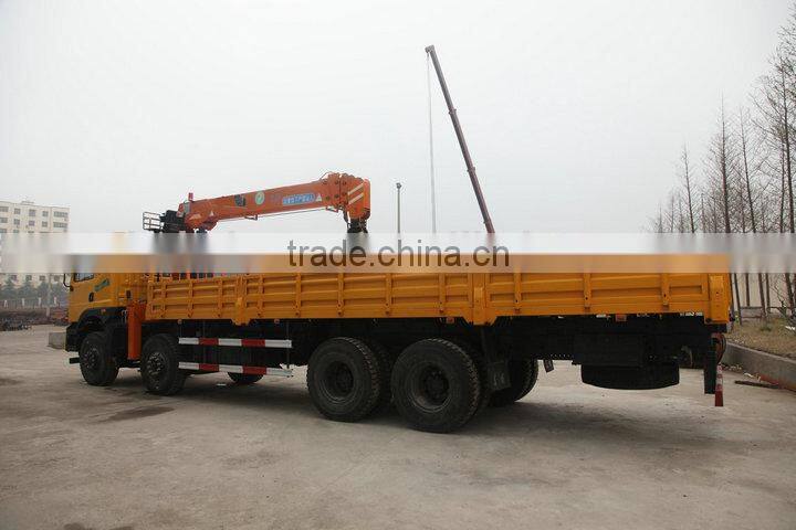 10 ton at 2.5m, truck mounted crane, SQ10S4, best Telescoping Boom Truck Mounted Crane 10 ton.