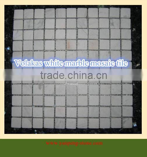 Volakas white marble mosaic tile