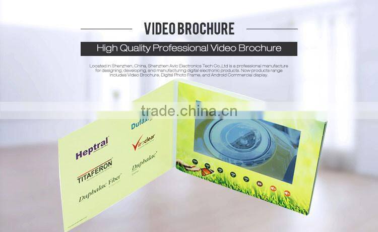 Hot sale touch video brochure