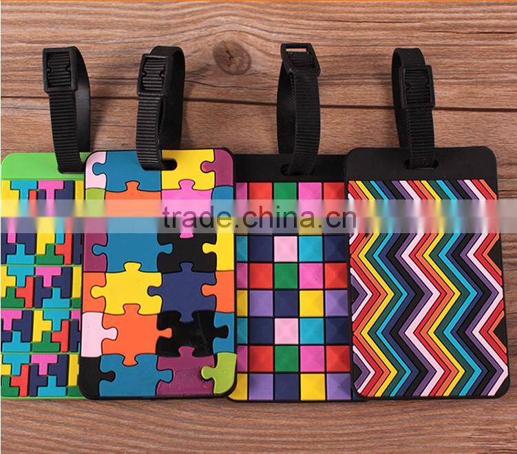 Custom Rubber Soft PVC Luggage Tag, Bag Tag, Leather Luggage Tag