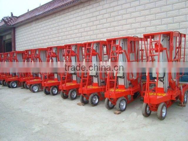 Hydraulic single vertical lift/portable lift platform