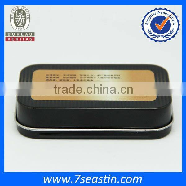 smoke cigarette metal tin box with hinge