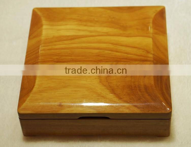 Fashion high end logo print wooden gift boxes wooden jewelry boxes for unique jewelry packaging