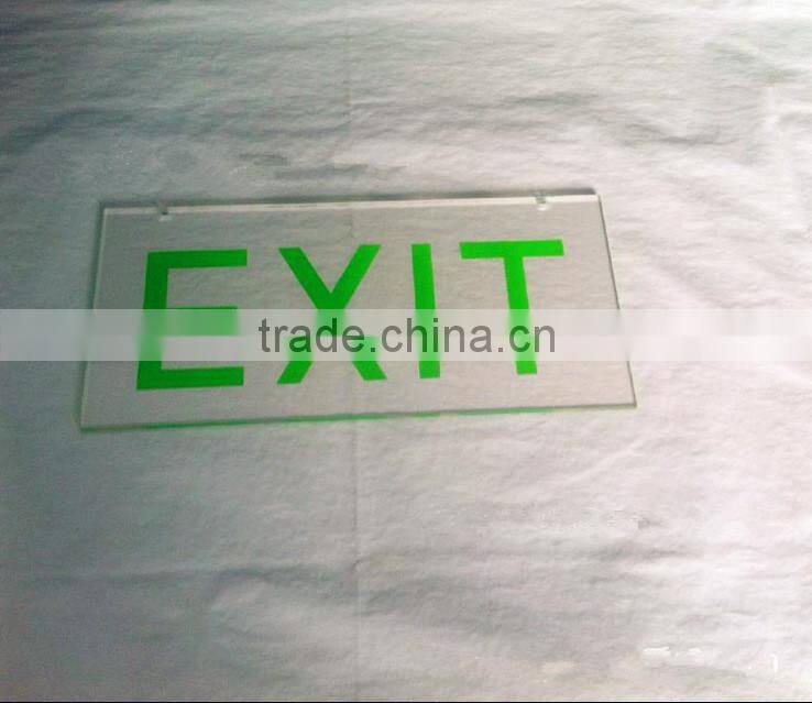 acrylic plastic emergency exit sign board road sign boards