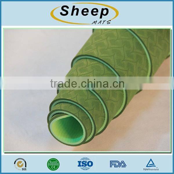 Eco-friendly waterproof TPE fitness exercise custom design yoga mat