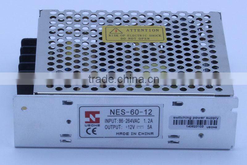 Hot sale 60w 18v 3.3a switching power supply CE factory price NES-60-18