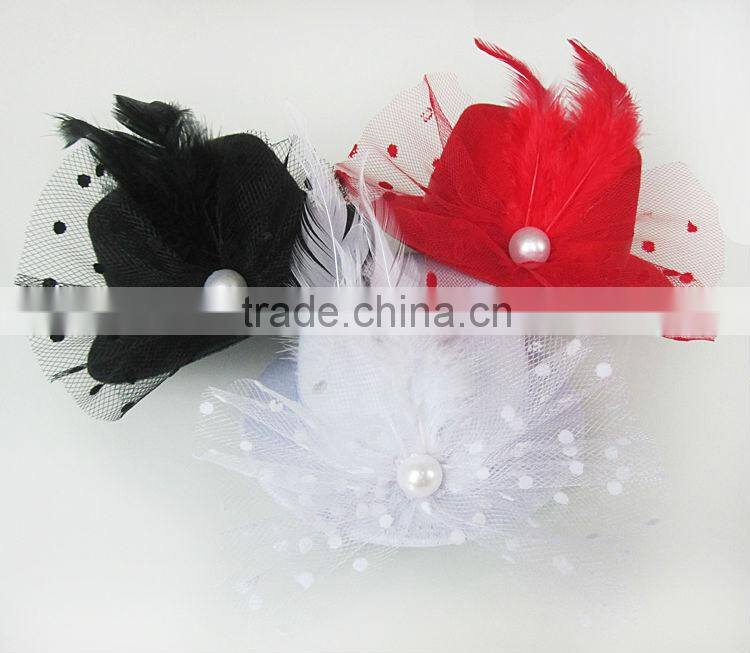 MYLOVE 3 colors top hat felt party hat fascinator cocktail hat MLXM012