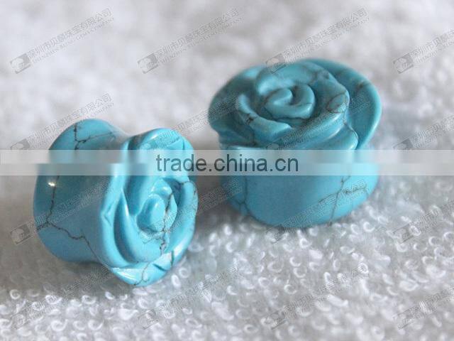 Stone ear plugs ear expander plugs