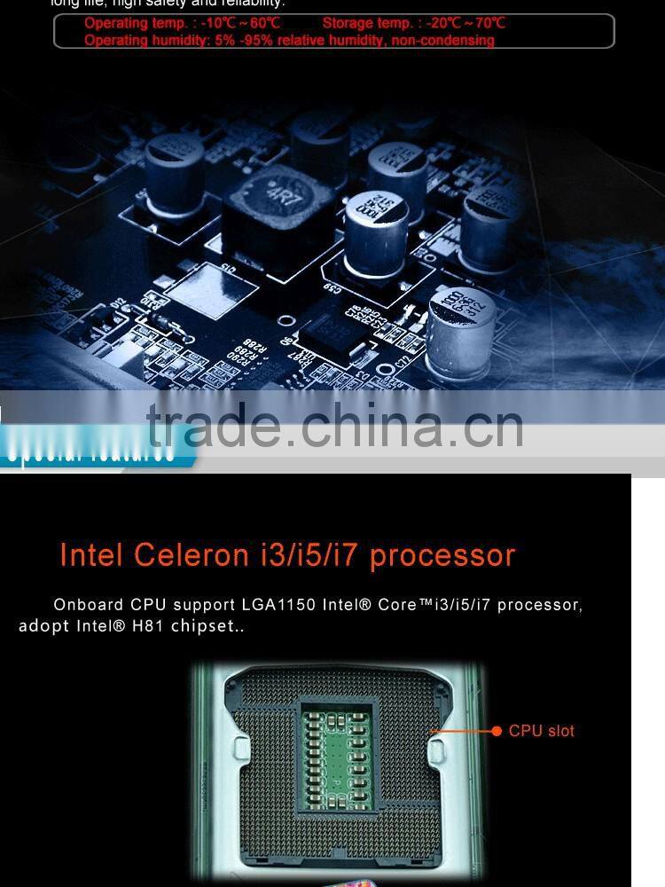 Mini PC Share mainboard i3 motherboard I7 industrial motherboard Support 2* SATAIII,Speed up to 6Gbps