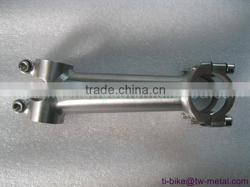 super light titanium bicycle stem OEM hand brush finished cheap ti bike stem customized titan city bike stem XACD made in china