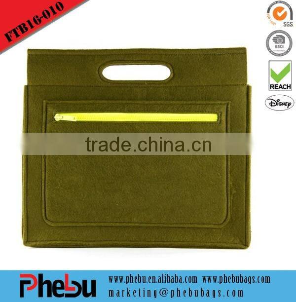 Camel Felt Document casual sling cross body bag(FTB16-011)