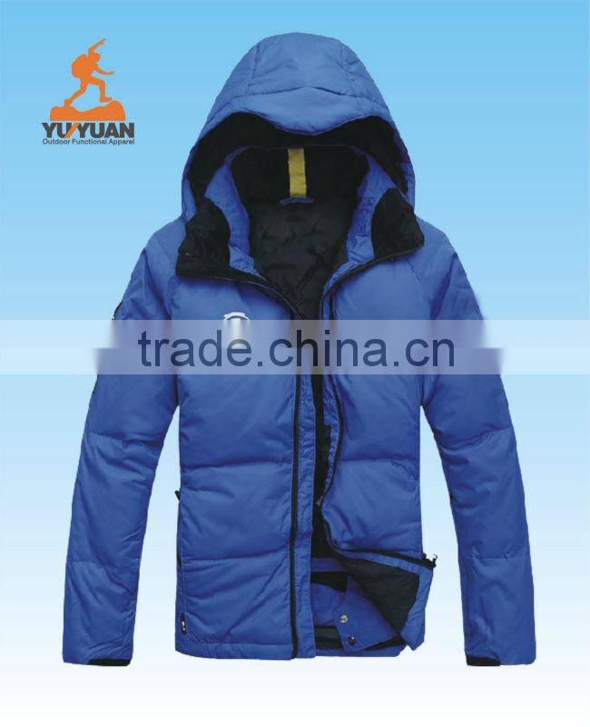 Hot!!!New designed mens hoodie down jackets with printing logo
