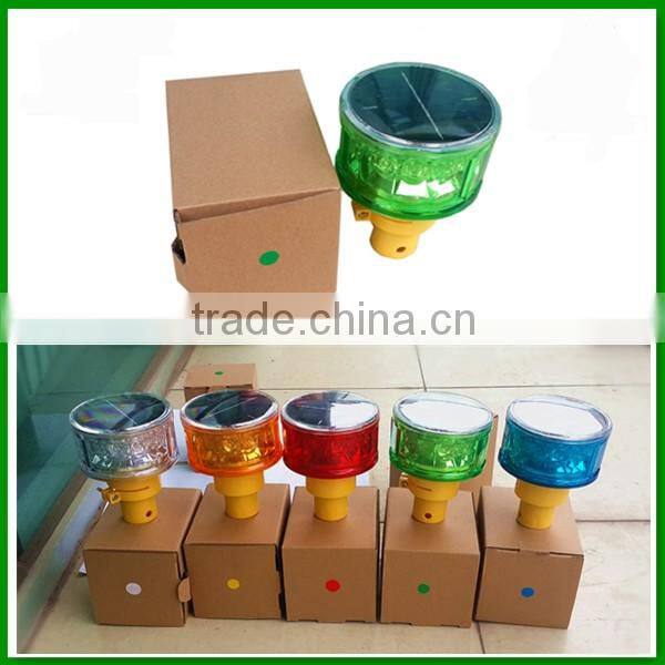 solar construction warning light,solar rechargeable led flashing beacon