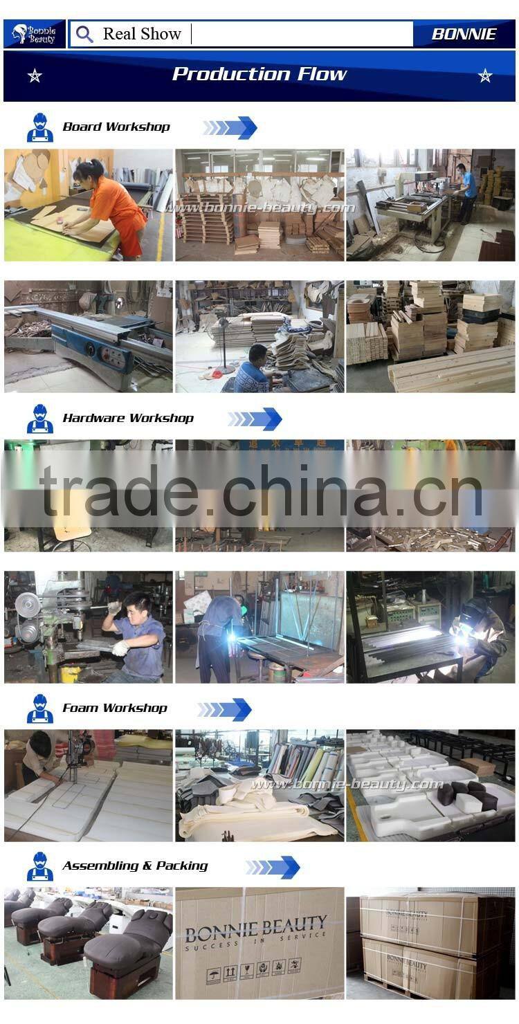 BN-A206 comfortable solid wood massage table with cabinet for sale