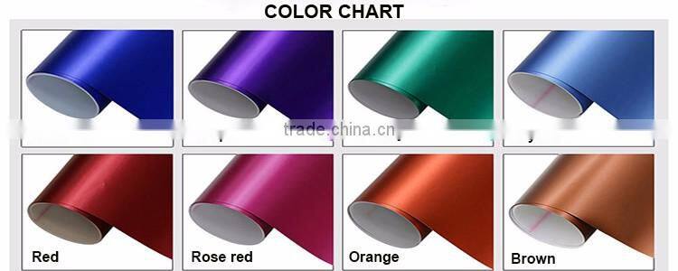 Air drain matte chrome rose red wraps For Car Wrapping (Air Free)