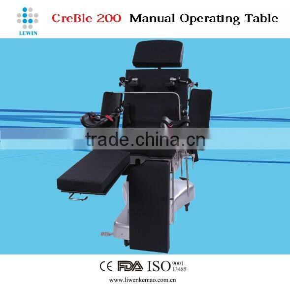 CE/FDA approved manual hydraulic operating table CreBle 200